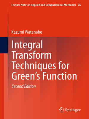 cover image of Integral Transform Techniques for Green's Function